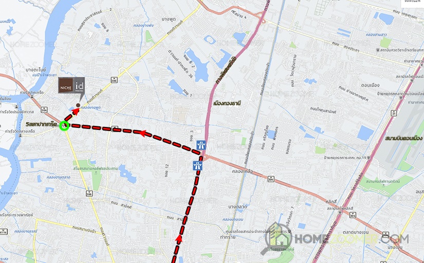 คอนโด Niche id @ Pakkret Station (โครงการ นิช ไอดี @ ปากเกร็ด สเตชั่น)