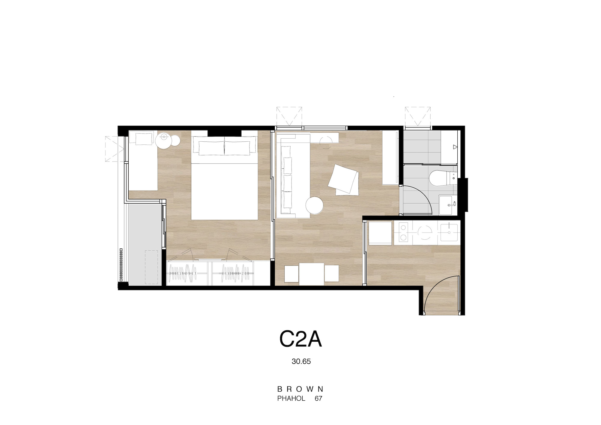 Brown Condo phaholyothin 67