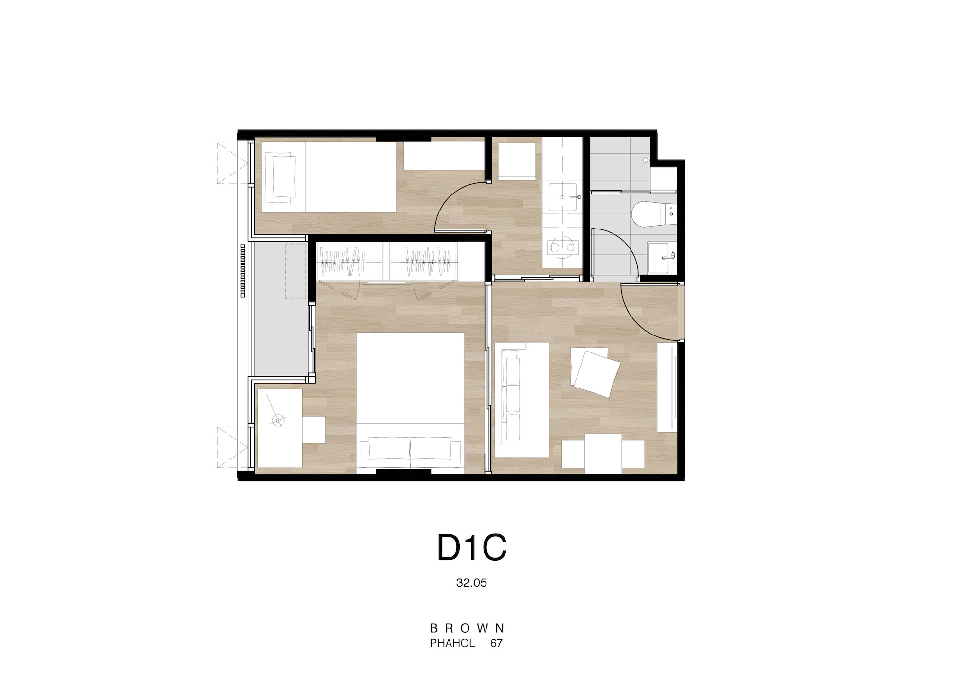 Brown Condo phaholyothin 67