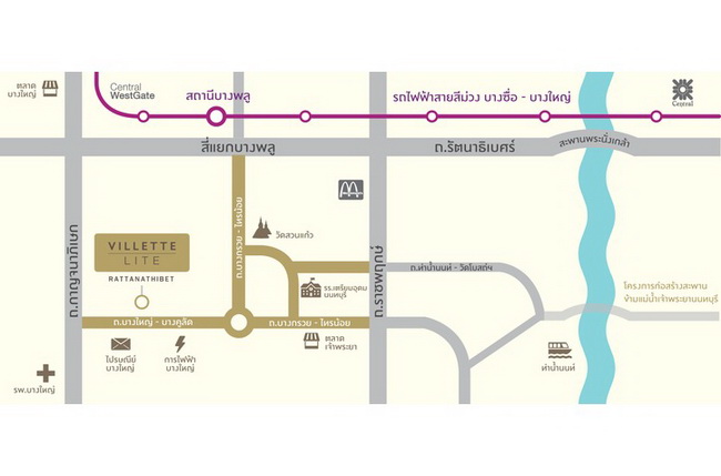 รีวิวทาวน์โฮม Villette Lite Rattanathibet