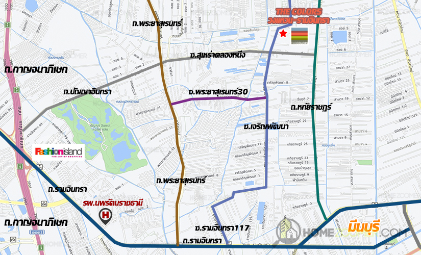 รีวิวทาวน์โฮม The Colors Wongwaen-Ramintra 2