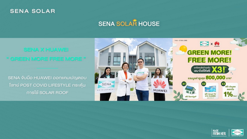 ครึ่งปีหลัง 65 “SENA” ตะลุยเปิด 12 โครงการ 7,181 ลบ. แนวราบ – แนวสูงครบสูตร