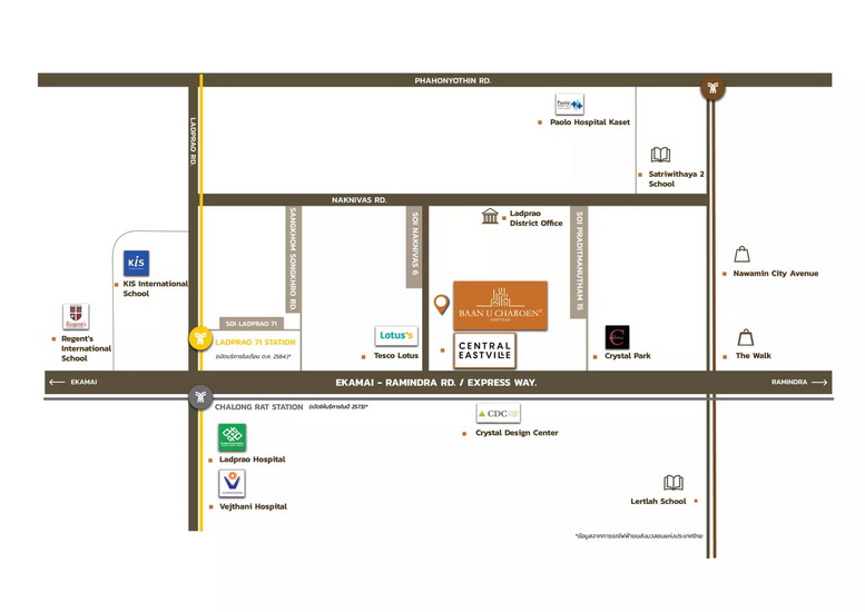 พรีวิว โครงการ บ้าน อยู่เจริญ อีสต์วิลล์ ( Baan U Charoen Eastville )